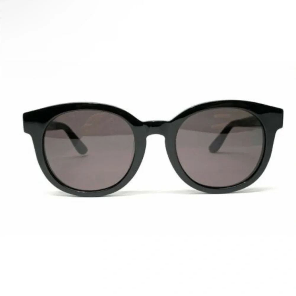 YSL Saint Laurent black acetate monogram sunglasses SL M15 black /grey/gold
